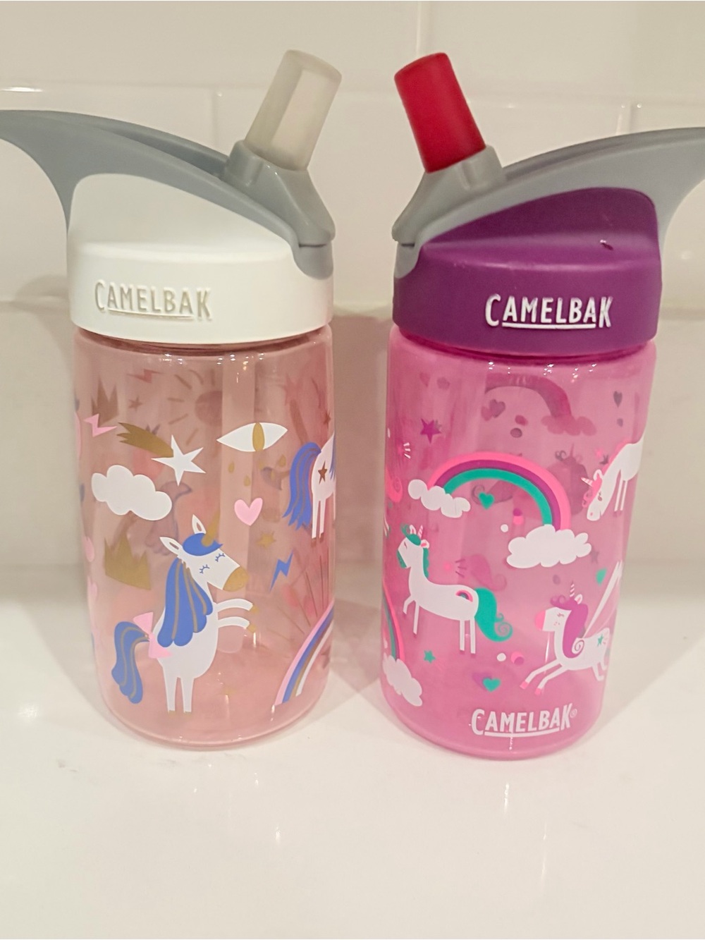 CamelBak Kids Unicorn Bottles - Pink & Purple Accents